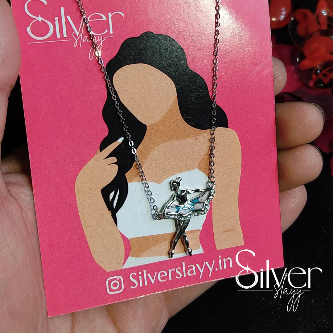 925 Sterling Silver Ballerina Pendant Chain