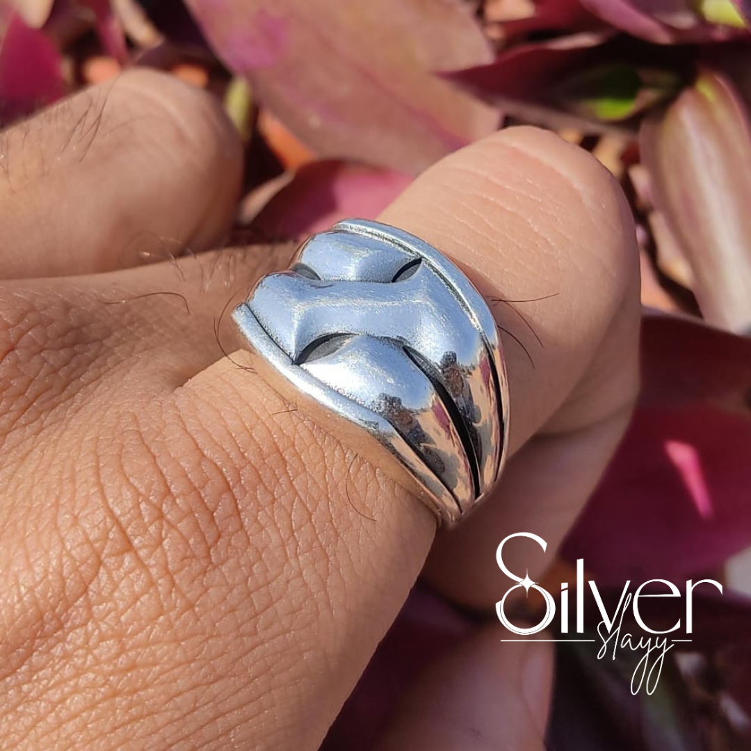 Bold Silver Statement Ring | Unique Handcrafted Jewelry by SilverSlayy