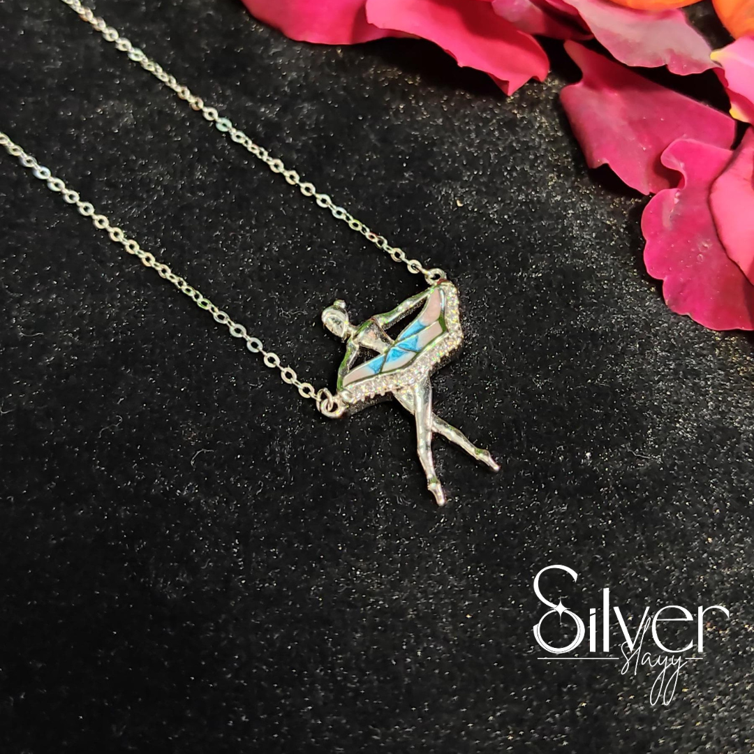 925 Sterling Silver Ballerina Pendant Chain | SilverSlayy