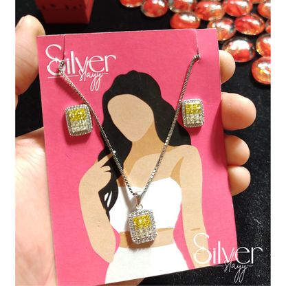 Elegant 925 Sterling Silver Pendant Necklace | Luxury Women's Jewelry