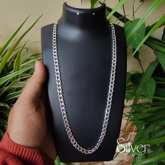 Classic 925 Sterling Silver Cuban Link Chain for Boys – Durable and Stylish