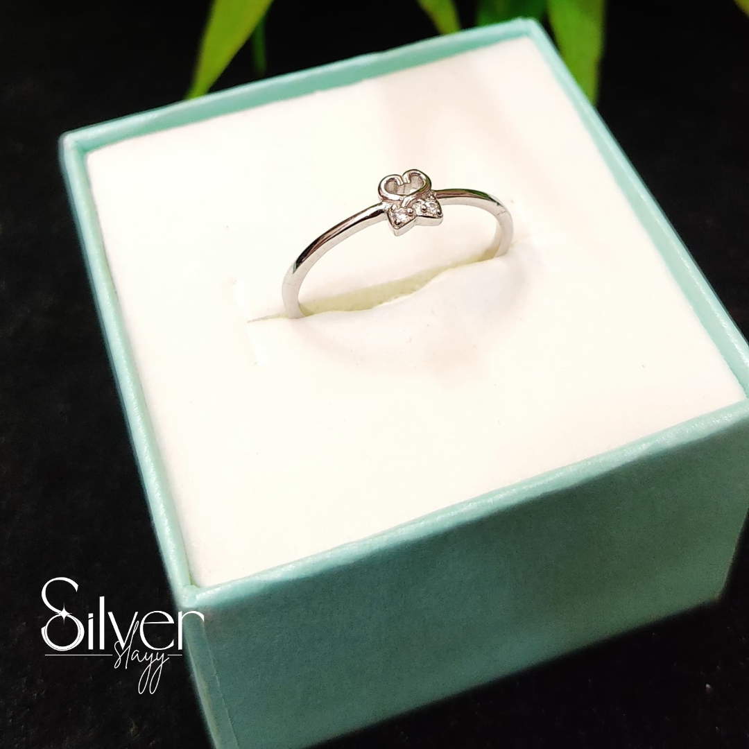 925 Sterling Silver Bow Knot Ring – Cute & Minimalist Jewelry for Girls