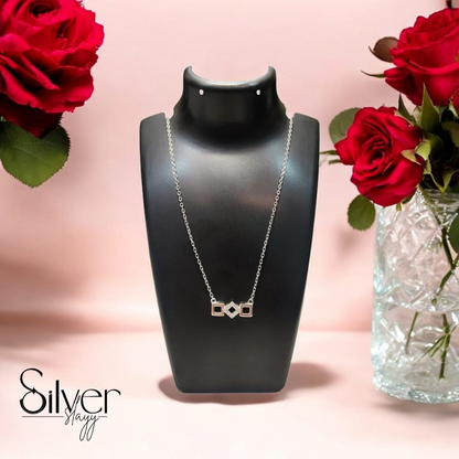 💎 Italian 925 Sterling Silver Chain | Girls Dokia Necklace | 18-Inch Adjustable Elegant Pendant