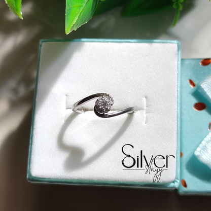🔹 925 Sterling Silver Sparkle Ball Ring | Elegant Minimalist Design 💍