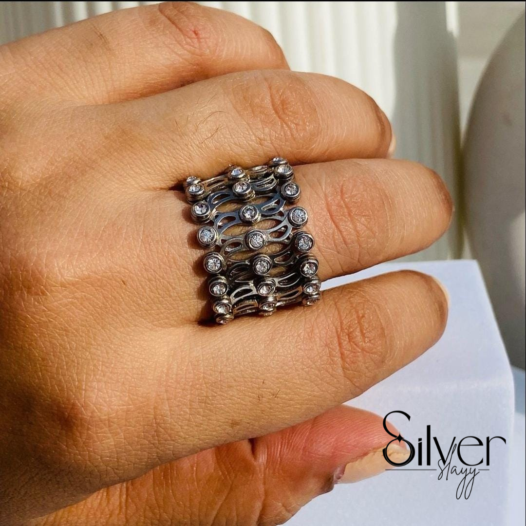 925 Silver Convertible Ring cum Kada – Versatile Designer Jewelry
