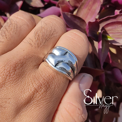 Bold Silver Statement Ring | Unique Handcrafted Jewelry by SilverSlayy