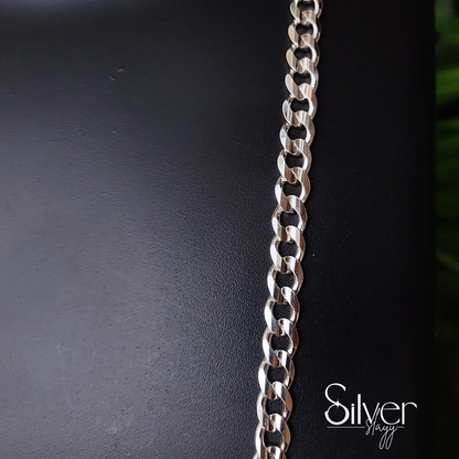 Classic 925 Sterling Silver Cuban Link Chain for Boys – Durable and Stylish