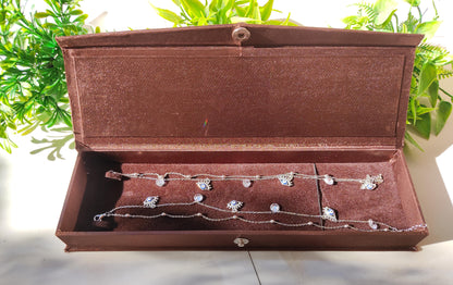 Evil Eye Designer Anklet - Adjustable 10-Inch 925 Sterling Silver Jewelry