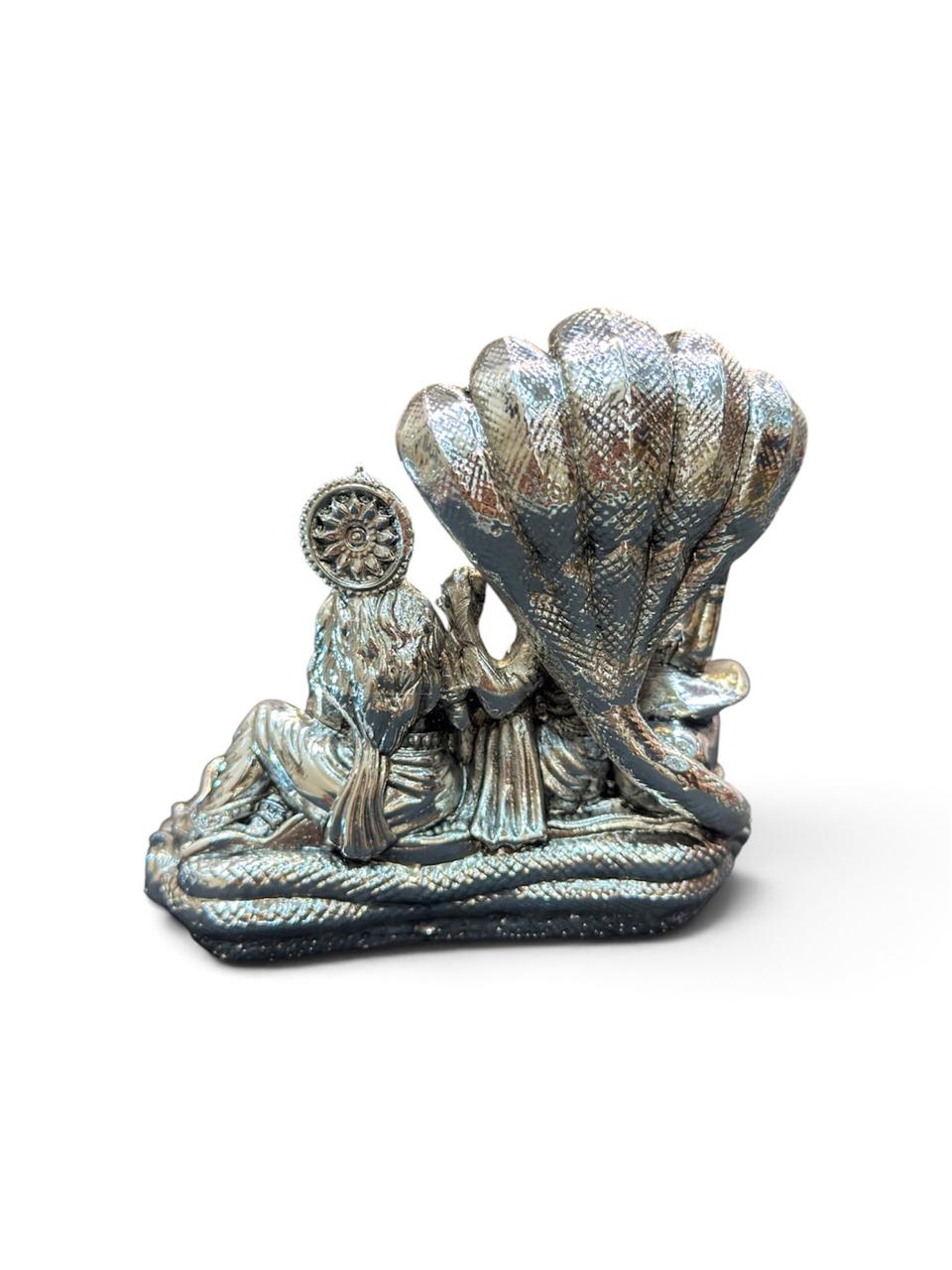 Silver Plated Gifting Idol with Sheshnag Canopy Design