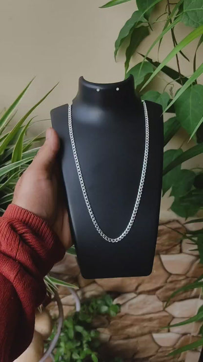 925 Sterling Silver Franco Link Chain for Boys – Sleek and Durable