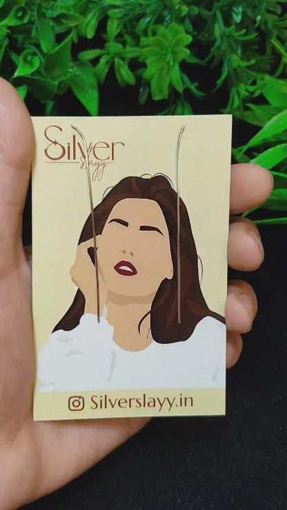 Sleek Minimalist Silver Threader Earrings - Effortless Elegance by SilverSlayy