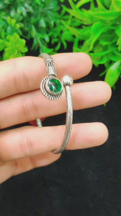 Classic Round-Shaped Oxidized Kada for Women – Ideal for Festive Occasions