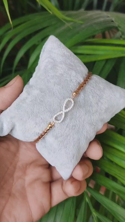 Stylish 925 Sterling Silver Bracelet with Infinity Charm for Women | SilverSlayy